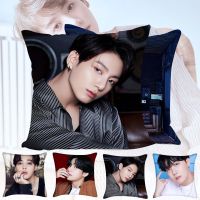 【พร้อมแล้ว】แนวคิด BTS โซฟาตกแต่งบ้านเคสปลอกหมอนอิงนุ่มพิมพ์ภาพสองด้าน