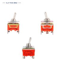 5/10pcs SPST 15A 250V 2 4 6 PIN Terminal ON OFF Toggle Switch Self-locking Reset Rocker Toggle Slide Switch KN-1322 Shoes Accessories