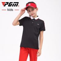 PGM Golf T-shirt Clothing Girl Quick-drying shirts Summer Breathable Elastic Short Sleeved Uniforms YF411