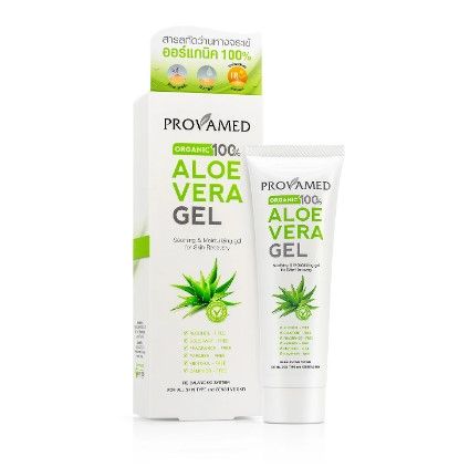 Provamed Aloe Vera Gel 100 % โปรวาเมด อโล เวร่า เจล 50กรัม  [y1397]