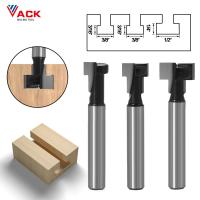 [HOT 2023] กับกลับ1/4 "Shank 6Mm T-การกัดร่อง Cutter Router ชุดบิต Hex Bolt Key Hole Bits T Slotting อุปกรณ์เจาะสำหรับไม้