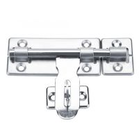 4in 6in 8in Stainless Steel Security Home Door Bolt Padlock Sliding Barrel Bolt Window Lock Drawer Cupboard Gate Lock Door Latch Door Hardware Locks M