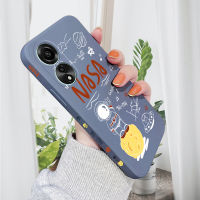 เคสสำหรับ OPPO A78 4G ใหม่กราฟฟิตีนาซ่านักบินอวกาศดีไซน์ดวงจันทร์เคสโทรศัพท์ดีไซน์ด้านข้างลายขอบสี่เหลี่ยมปลอกซิลิโคนของเหลวคลุมทั้งหมดเคสป้องกันทนแรงกระแทกกล้อง