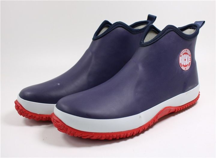 mikejie-รองเท้าบูทกันฝนสำหรับผู้ชาย-รองเท้าบูทกันฝนรองเท้าบูทหุ้มข้อรองเท้าสำหรับทำงานยาง