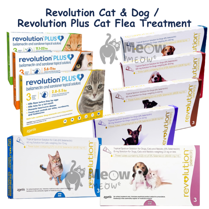 Revolution Cats & Dogs / Revolution Plus Cat Control Fleas Ticks