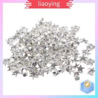 LIAOYING 100Pcs โลหะผสมอัลลอยด์ ลูกปัดเว้นระยะรูปปลาดาวสีเงินโบราณ เงินโบราณ 1111มม. ลูกปัดโลหะรูปสัตว์ทะเล สีสดใสและน้ำหนักเบา รูปร่างปลาดาว ลูกปัดเสน่ห์โลหะทะเลมหาสมุทรทิเบต สาวๆ