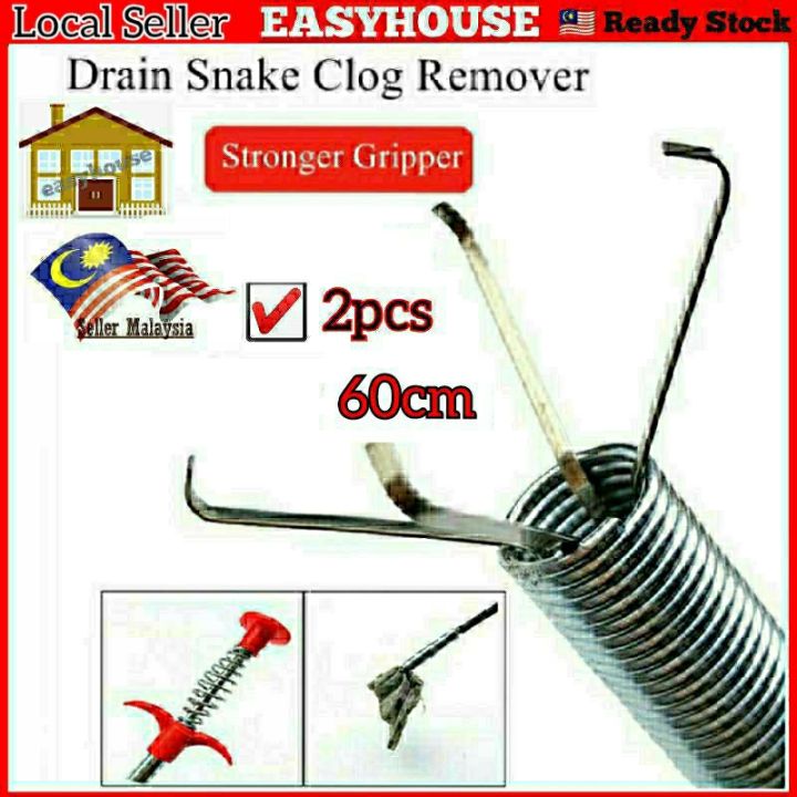 Drain Clog Remover Tool Spring Pipe Dredging Tool Drain Cleaner for Toilet