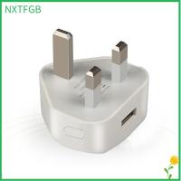 NXTFGB เดินทาง 3พิน 5V 1A ที่ชาร์จ USB อะแดปเตอร์ไฟฟ้า ที่ชาร์จผนัง ปลั๊ก UK