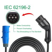 Peocke ที่ชาร์จแบบพกพาของ7KW EV แบบที่2ปลั๊ก IEC62196-2พร้อมกล่องชาร์จ EVSE ที่ชาร์จแบตในรถปลั๊ก CEE สำหรับเครื่องชาร์จไฟฟ้าในรถยนต์