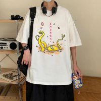 Funny Anime Assassination Classroom Korosensei Print T Shirt Men Loose Cotton T-Shirt Oversized Summer O-Neck Streetwear S-4XL-5XL-6XL