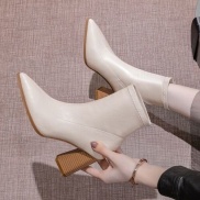 Giày Boot Hot sale boot nữ Giày cao gót Cao Gót Mũi Nhọn Thiết Kế Mới Thời