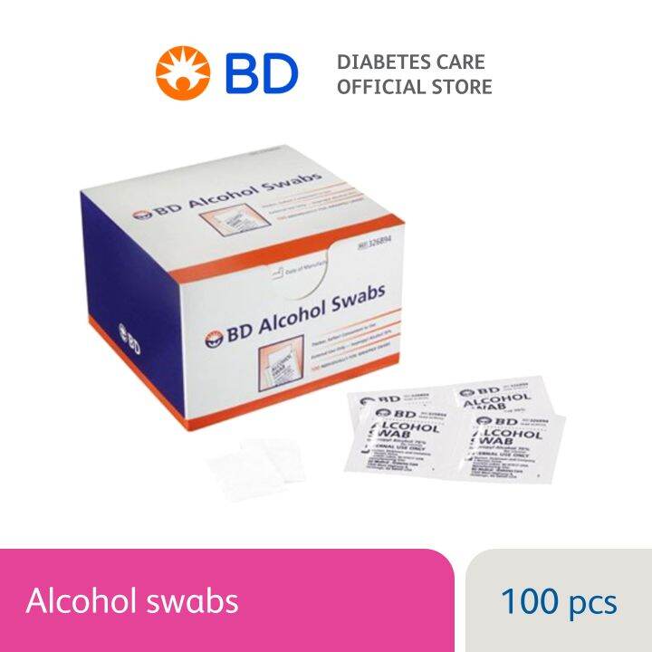 BD Alcohol Swabs / Pads (100pcs / box) 70 Isopropyl Alcohol Swab Pad