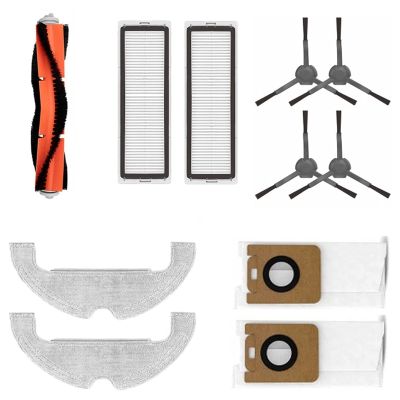 Replacement Accessories Kit for Z10 PRO Robot Vacuum Cleaner Main Brush Hepa Filter Mop Pads Dust Bags