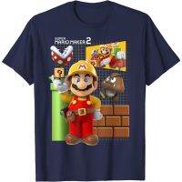 Nintendo （cartoon）New Adventure Game Movie Super Mario（Luigi Mario.Peach.Bowser.Yoshi.Waluigi.Toad.Birdo）graphic printed Mens 100 % Cotton O-neck Short-sleeved T-shirt