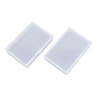 【HOT SALE】2pcs Transparent Plastic Box Playing Cards Container Poker Card Storage Case