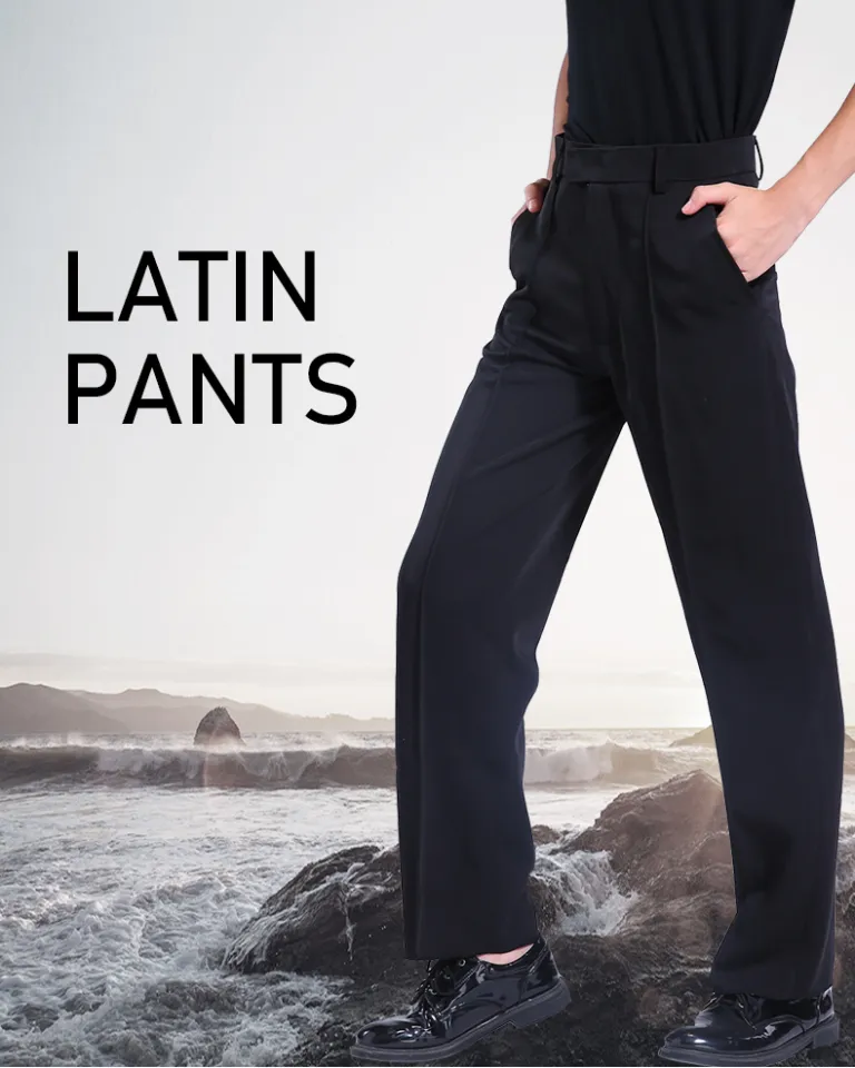 Boy Latin Dance Pants Dance Mens Ballroom Dance Pants Men Latin Pants  Custom Made White Size - AliExpress