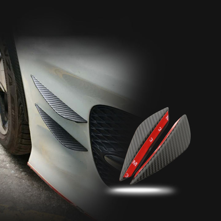 4pcs-car-front-bumper-lip-protector-rubber-rear-diffuser-car-spoiler-universal-carbon-fiber-splitter-protection-stickers-guard