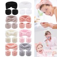 【YF】 Wash Face Wristband Set Headbands Spa Bathroom Accessories Water Absorption Waterproof Wristbands Women Girls Sweatbands