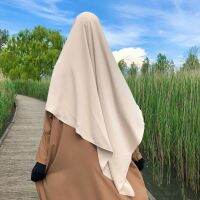 Khimar ฮิญาบมุสลิมอีดเดือนรอมฎอน,เสื้อผ้าอิสลามเน็คไทคุณภาพสูงด้านหลังคลุมศีรษะผ้าพันคอคลุมเข้าวัดผู้หญิงมุสลิมผ้าโพกหัว