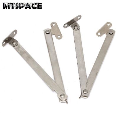 ☇☃☾ MTSPACE 2pcs/Set Stainless Steel Cabinet Cupboard Furniture Doors Close Lift Up Stay Support Hinge Kitchen Long Service Life
