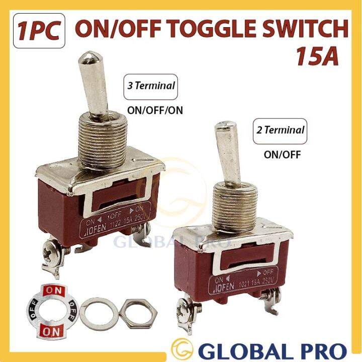 IOFEN 15A 250V On/Off, On/Off/On Toggle Switch 2/3 Terminal for car ...