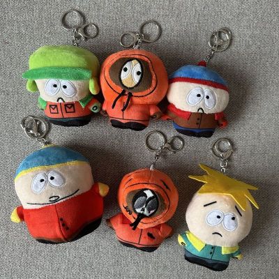 【CC】 South North Park Keychain Soft Cotton Stuffed Fluffy Ornaments Anime Children Adult