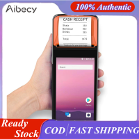 Aibecy เครื่องอ่านพิกัดอัจฉริยะมือถือเครื่องพิมพ์ใบเสร็จ POS แอนดรอยด์7.1อ่านได้1D 2D บาร์โค้ดพร้อม5.0หน้าจอสัมผัสรองรับกล้อง4G Wi-Fi BT GPS สำหรับร้านอาหารร้านค้าปลีกซูเปอร์มาร์เก็ต