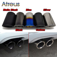 2pcs Car Exhaust Muffler Tip Cover For Volkswagen VW Jetta Mk6 Golf Mk7 7 6 Polo 6r Bora Scirocco BMW E92 E90 Accessories