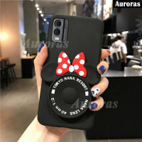 เคส C32สำหรับ Nokia C32เคสซิลิโคนนิ่มตั้งได้กล้องการ์ตูนน่ารักฝาครอบ Nokia C32เคสสำหรับโนเกียกระจกแต่งหน้าฝาครอบโทรศัพท์