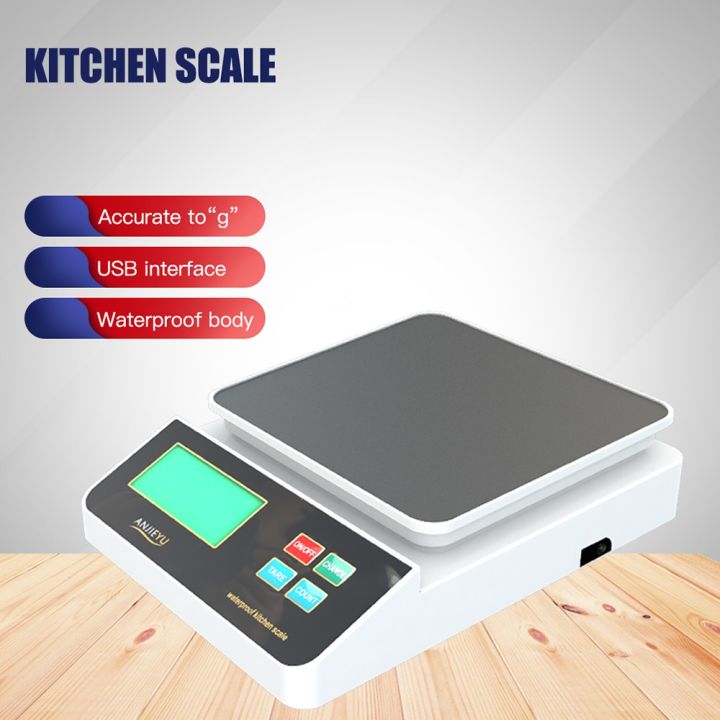 Waterproof Digital Kitchen Scale LCD Display High Precision Food Scale 3kg  0.1g