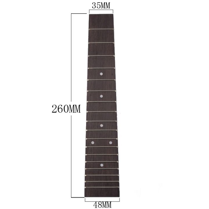 24-concert-ukulele-fingerboard-for-ukulele-with-4mm-dot-18-fret-rosewood-uk-guitar-fretboard-replacement