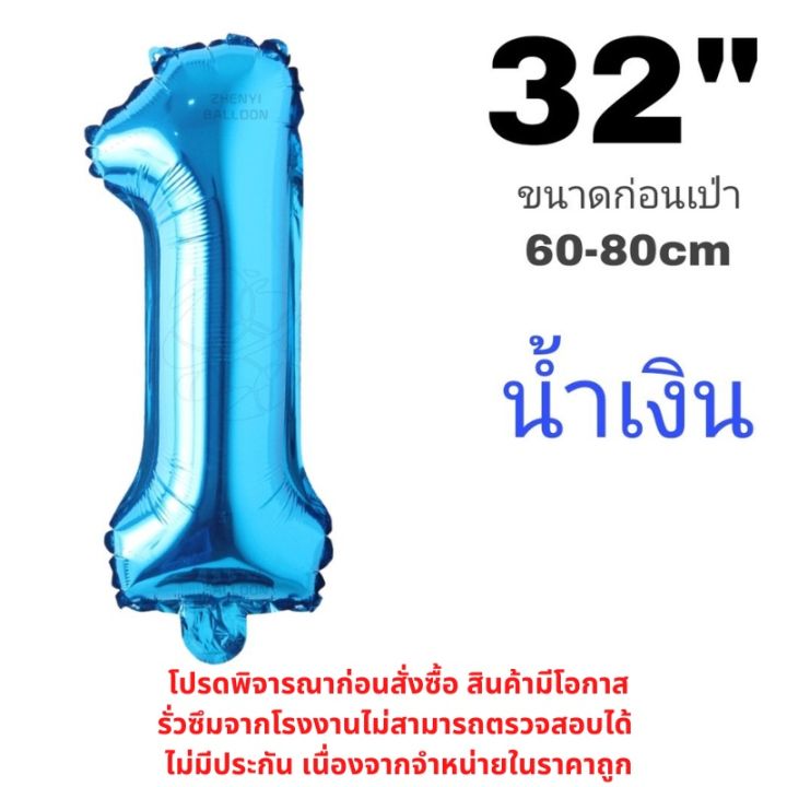 ร้านไทย-ลูกโป่งฟอ-ยล์-สีน้ำเงิน-ลูกโป่ง-ตัวอักษร-ลูกโป่งตัวเลข-32นิ้ว-ลูกโป่งราคาถูก