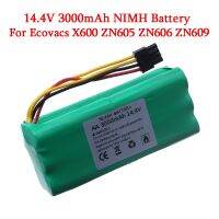 【Big savings】 14.4V Ni-MH AA 3000MAH สำหรับ Ecovacs Deebot Deepoo X600 ZN605 ZN606 ZN609 Midea Redmond เครื่องดูดฝุ่น