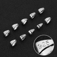 ✽❅◈ 50pcs/lot Carven 925 Sterling Silver Bale Pinch Clasp Bail Pendant Connector for DIY Necklace Jewelry Making Findings