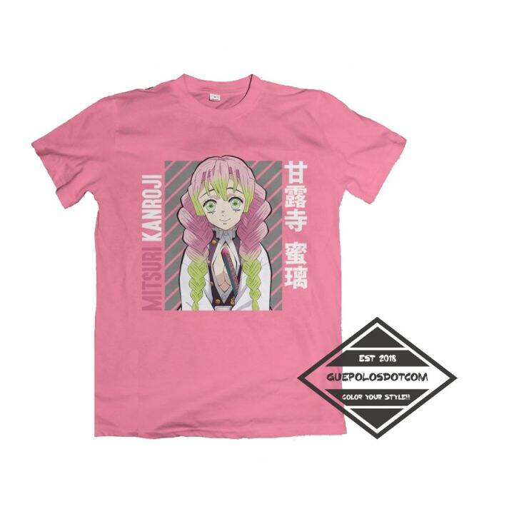 Hashira Mitsuri Kanroji Anime Demon Slayer Kimetsu no Yaiba T-Shirt ...