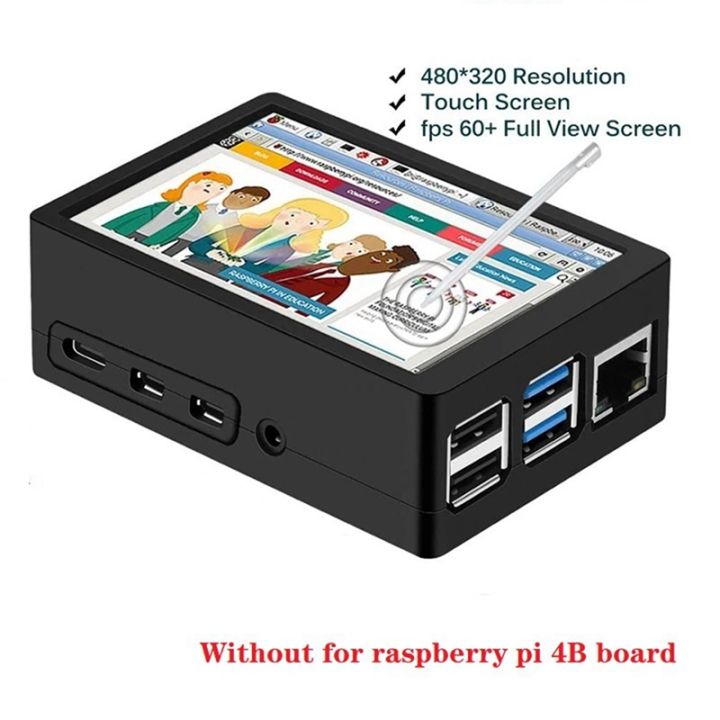 3-5-inch-tft-lcd-touch-screen-touch-screen-abs-case-touchpen-for-raspberry-pi-4th-generation-4b-4b