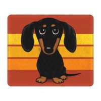 Dachshund Dog Computer Mouse Pad Soft Mousepad with Stitched Edges Anti-Slip Rubber Badger Wiener Sausage Mouse Mat for Gaming