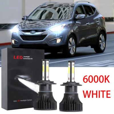 หลอดไฟหน้ารถยนต์ LED 6000K ฮาโลเจน สีขาว แบบเปลี่ยน สําหรับ Hyundai Tucson (LM) 2010-2015 (1 คู่) 2PCS