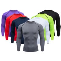 Men Workout Long Sleeve T Shirt Spring Autumn mens Gym Running Sport T-shirts Fitness Sportswear Outdoor Tops For men Clothes