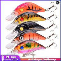 5ชิ้นเหยื่อ Crankbaits ชุดเหยื่อตกปลาชุดคิทพร้อมตะขอแหลมสำหรับเบสตกปลาน้ำเค็มน้ำจืด