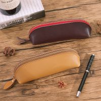 กระเป๋าหนัง STR6177สุดสร้างสรรค์แบบพกพามีซิปกระเป๋าเก็บของปากกากระเป๋าเครื่องเขียนกล่องดินสอ