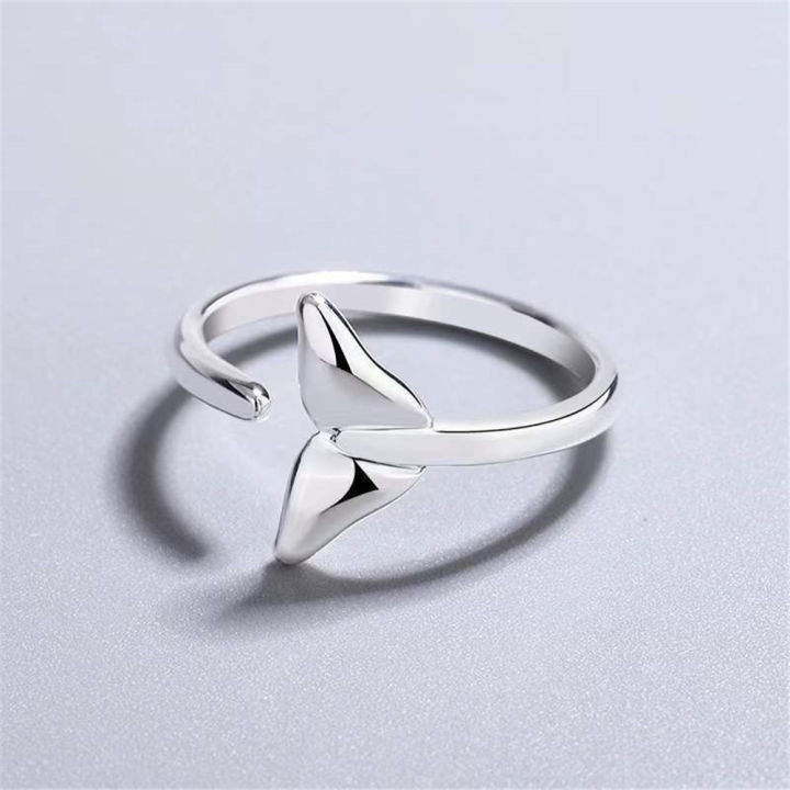 แหวนแต่งงานแหวนใส่นิ้วผู้หญิงแหวนนางเงือกแหวนหมั้นแหวนแหวนหางปลาทะเลน่ารัก