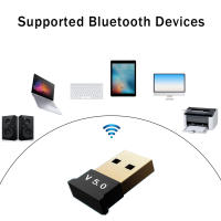 Bluetooth 5.0 Music Adapter Computer Wireless Audio Transmitter Receiver USB 2.0 Fast Speed Dongle