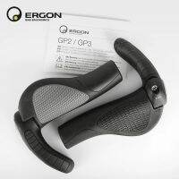 ERGON Bicycle Grips Rubber Mtb Cuffs Mount Clamp Ergonomics Non-Slip Shock Absorption Cycling Lock-On Ends Mountain Bike Grips Handlebars