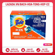 Thùng Viên Giặt Tide PODS Ultra Oxi Liquid Detergent 104 Viên Mỹ