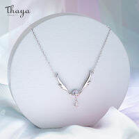 Thaya Wings Original Design Stars Necklace For Women Elegant Purple Zirconia Fashion Choker Engagement Fine Jewelry For Girl