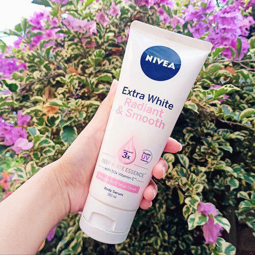 Nivea Extra White Radiant And Smooth Body Serum 180 Ml Lazada Indonesia