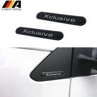 Pair 3D Gel Waterproof Car Sticker Xclusive Emblem Badge DIY Body Side Mirror Door Decal Universal For Benz Smart Brabus Fortwo Bumper Stickers  Decal