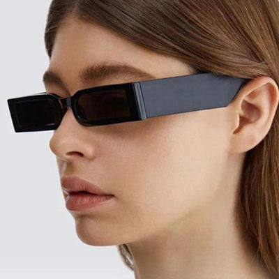 Women Sunglasses Men Vintage Frame Aesthetic Shades Eyewear Retro Small Square Sun Glasses for Women/Men Female Black Hip Hop
