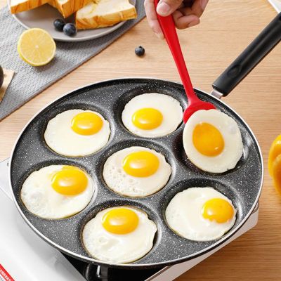 7หลุมไข่หม้อทอดกระทะทำออมเล็ต Non-Stick ไข่แพนเค้กสเต็กกระทะทอดไข่เจียวห้องครัวการทำอาหารเช้า Maker